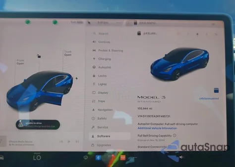 2019 Tesla Model 3 Long Range/Mid Range/Standard Range/Standard Range Plus from USA, damaged, VIN 5YJ3E1EA3KF485731